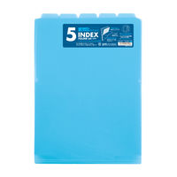 セキセイ 5インデックスフォルダー〈縦〉 ブルー ACT-915-10 1冊