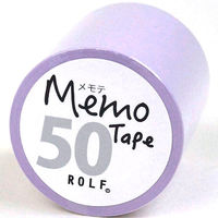 プリントインフォームジャパン ロール付箋 メモテープ メモテ 50mm幅×10m パープル 1327-0038-0330 1個