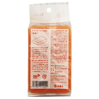 亀の子スポンジ DO 高品質 角型 キッチンスポンジ 抗菌加工 オレンジ 1個 亀の子束子西尾商店