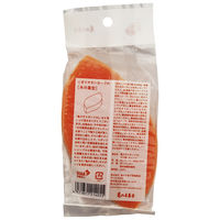 亀の子スポンジ DO 高品質 手に馴染み握りやすい 木の葉型 キッチンスポンジ 抗菌加工 オレンジ 1個 亀の子束子西尾商店