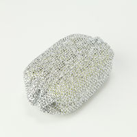 アルミスポンジ フィギア 丸 厚みのある丸型 キッチンスポンジ 食器用 銀 1個 亀の子束子西尾商店