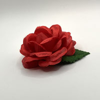 渡辺徽章 ミニローズ 赤 1パック（10個）胸花 徽章 コサージュ