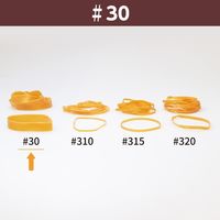 【輪ゴム】 共和 オーバンド透明袋 50g GLA-N-009 #30 アメ 1袋