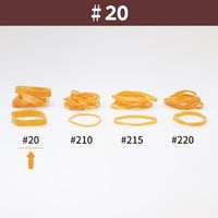 【輪ゴム】 共和 オーバンド透明袋 50g GJA-N-009 #20 アメ 1袋