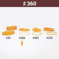 【輪ゴム】 共和 オーバンド透明袋 50g GMA-N-001 #360 アメ 1袋