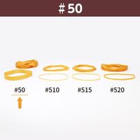 【輪ゴム】 共和 オーバンド透明袋 50g GRA-N-017 #50 アメ 1セット（3袋）