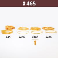 【輪ゴム】 共和 オーバンド透明袋 50g GPA-N-013 #465 アメ 1セット（3袋）