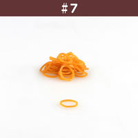 【輪ゴム】 共和 オーバンド 100g箱 GA-012 #7 アメ 1セット（100g×5箱）