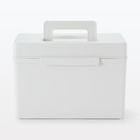 無印良品 ポリプロピレン 救急箱 ホワイトグレー 約幅26×奥行18×高さ18cm 良品計画