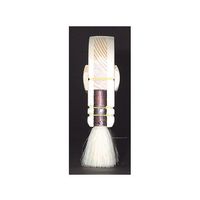 広島 クロス用ソフト撫ブラシ 白毛撫刷毛 (長さ8寸) 120-01 1本 61-9678-20（直送品）