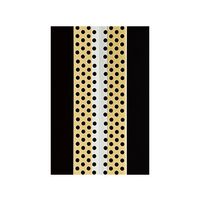 広島 ハイブリッド コーナーテープ (4列穴) 両面テープ付 350-26 1巻 61-9675-06（直送品）