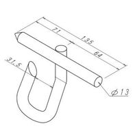 エヌ・エス・ピー NSP型枠(45mm)Uピン135(10入) 8209363 1袋(10個)（直送品）