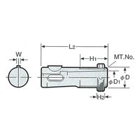 日研工作所 DSAドリルソケット DSA35-MT2 1式 62-3619-43（直送品）