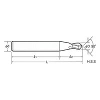 日研工作所 センタリングエンドミル CC20-25 1式 62-3619-18（直送品）