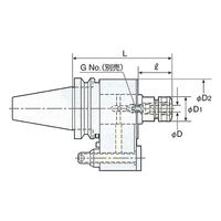 日研工作所 スリムチャック型オイルホールホルダ BT30-SKO16-130KA 1式 62-3626-44（直送品）