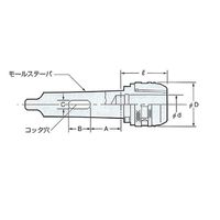 日研工作所 モールステーパ ミーリングチャック MCM6-42 1式 62-3621-96（直送品）