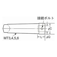日研工作所 モールステーパ ボーリング用ベースホルダ MT6T-Q26-60 1式 62-3622-37（直送品）