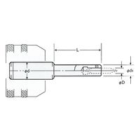 日研工作所 センタドリルホルダ(マルチロックミーリングチャック用) NCD42-12-100 1式 62-3622-68（直送品）