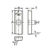 日研工作所 裏座ぐり用交換アーバ AFC-15 1式 62-3625-88（直送品）