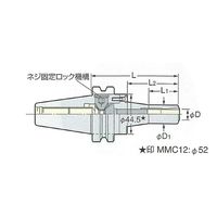 日研工作所 センタースルー型ミニミニチャック BT40-MMC8C-180 1式 62-3628-04（直送品）