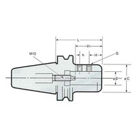 日研工作所 サイドロックホルダA型(エンドミル用) BT40-SLA25-90 1式 62-3628-50（直送品）