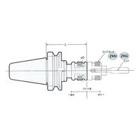日研工作所 自動定寸タッパチャック BT40-ZL38-190 1式 62-3629-13（直送品）