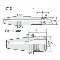 日研工作所 ミーリングチャック BT50-C42-250 1式 62-3630-41（直送品）