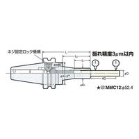 日研工作所 ミニミニチャック BT50-MMC12-135 1式 62-3631-02（直送品）