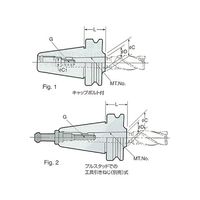 日研工作所 モールステーパスリーブB型(引きねじ式) BT50-MTB3-60 1式 62-3631-42（直送品）