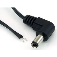 共立電子産業 片端 L型 DCφ2.5 プラグ付きケーブル 1.8m #16 1個 65-8727-85（直送品）