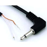 共立電子産業 片端 L型φ3.5 モノラルプラグ付きケーブル 1.8m #17 1個 65-8727-86（直送品）