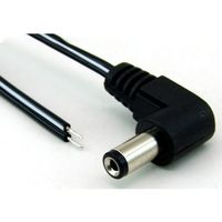 共立電子産業 片端 L型 DCφ2.1 プラグ付きケーブル 1.8m #19 1個 65-8727-88（直送品）