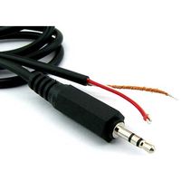 共立電子産業 片端φ2.5 ステレオプラグ付きケーブル 1.8m #21 1個 65-8727-90（直送品）