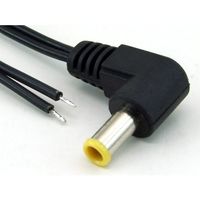 共立電子産業 片端L型JEITA4 DCプラグ付きケーブル 1.8m #25 1個 65-8727-94（直送品）