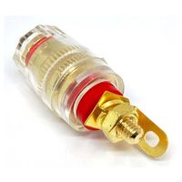 共立電子産業 φ4mmバナナジャック付金メッキスピーカーターミナル 小 赤 GST-B77J-RD 1個 65-8297-18（直送品）