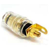 共立電子産業 φ4mmバナナジャック付金メッキスピーカーターミナル 小 黒 GST-B77J-BK 1個 65-8297-19（直送品）