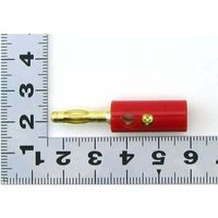 共立電子産業 φ4mmネジ止め式バナナプラグ金メッキ 赤 2個入 WTN-06-1005G-RD2P 1セット(2個) 65-8297-20（直送品）