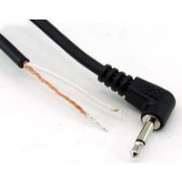 共立電子産業 片端 L型φ2.5 モノラルプラグ付きケーブル 1.8m #11 1個 65-8727-80（直送品）