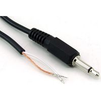 共立電子産業 片端φ3.5 モノラルプラグ付きケーブル 1.8m #14 1個 65-8727-83（直送品）