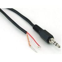 共立電子産業 片端φ3.5 ステレオプラグ付きケーブル 1.8m #28 1個 65-8727-97（直送品）