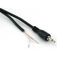 共立電子産業 片端φ2.5 モノラルプラグ付きケーブル 1.8m #31 1個 65-8727-99（直送品）