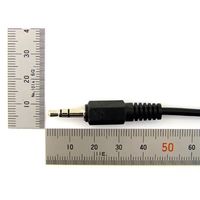 共立電子産業 両端φ3.5ステレオプラグ付きケーブル 2.0m #NO 1個 65-8727-71（直送品）
