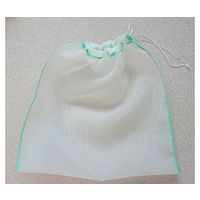 アズワン ポリエステルメッシュ紐付き巾着袋 緑 80メッシュ 目開き218μm 65-9170-54 1個（直送品）