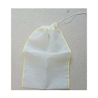 アズワン ポリエステルメッシュ紐付き巾着袋 黄 160メッシュ 目開き95μm 65-9170-53 1個（直送品）