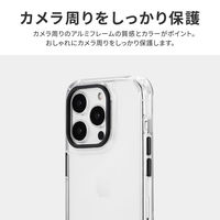 MSソリューションズ iPhone 15 Pro カメラ保護ハイブリッドケース LN-IP23CCMBK 1個