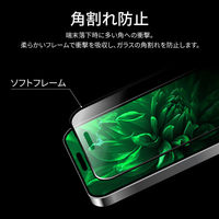 iPhone 15 ガラスフィルム 「GLASS PREMIUM FILM」 全面保護 ソフトフレーム 反射防止（直送品）