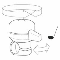 東京ベル製作所 ベル TBー330 エル・アール ブラック 23403312 1セット(5個)（直送品）