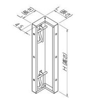 エヌ・エス・ピー NSP型枠(45mm)S3ー50 380内コーナー 8327094 1個（直送品）