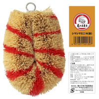 亀の子束子 シマシマ ミニ N 手に持ちやすい 定番1号サイズ 赤 1個 亀の子束子西尾商店