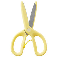 プラス 幼児用はさみ フィットカットカーブ トット 右手用イエロー 黄 34589 1個